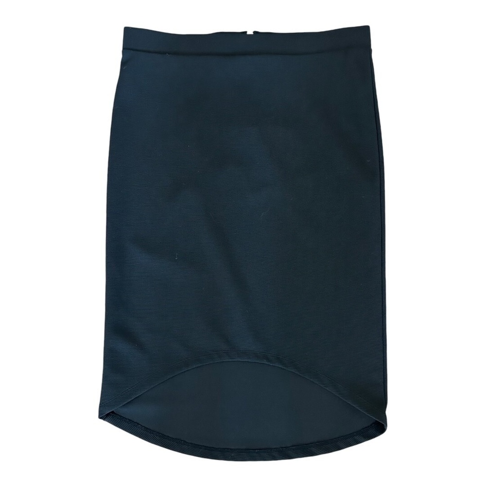 NWT G by Guess Danise Hi Low Midi Skirt Jet Black M - Picture 3 of 10